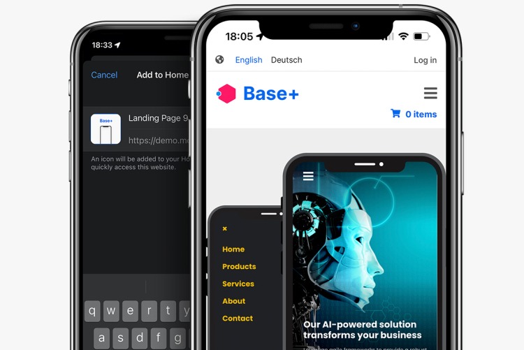 Base+ for Drupal 10 also comes as a Progressive Web Application