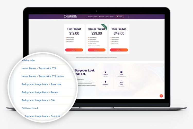 Reusable custom block types to help build lots of pages in Business+ for Drupal 10
