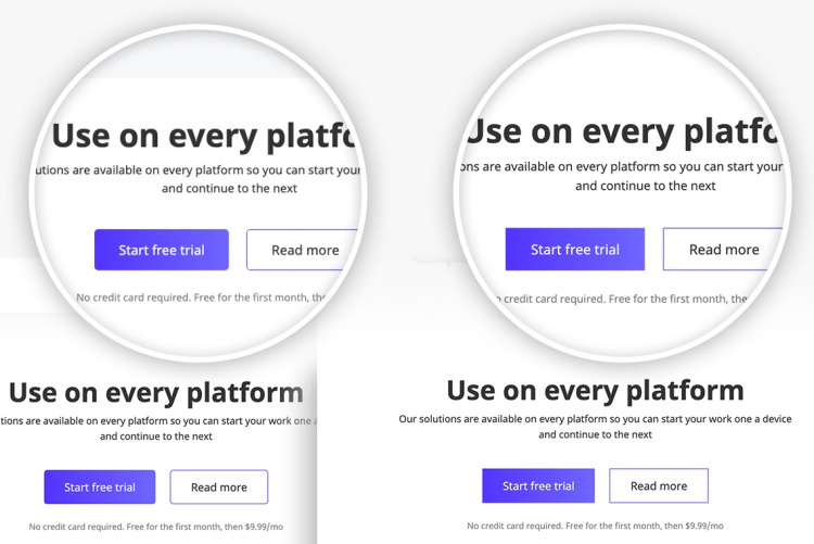 Sharp, rounded or oval corners with border style variants in Clean+