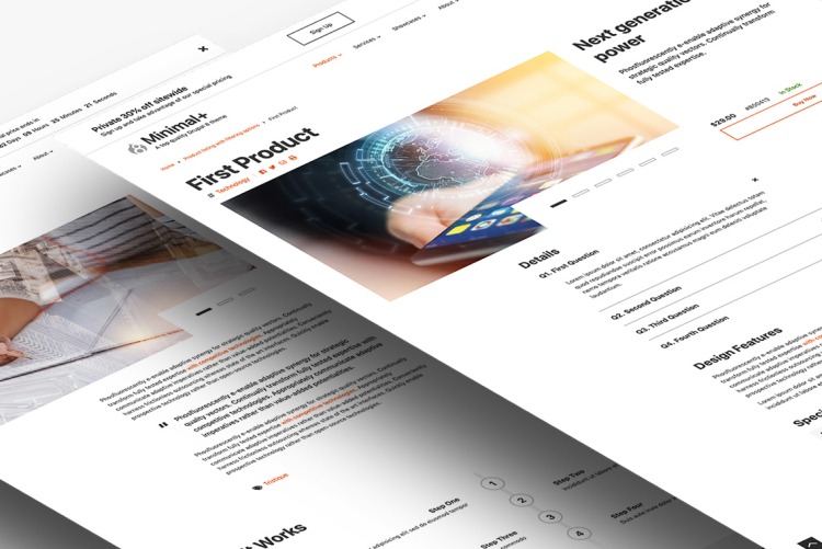 Save time & effort thanks to the special Content Types in Minimal+ for Drupal 10
