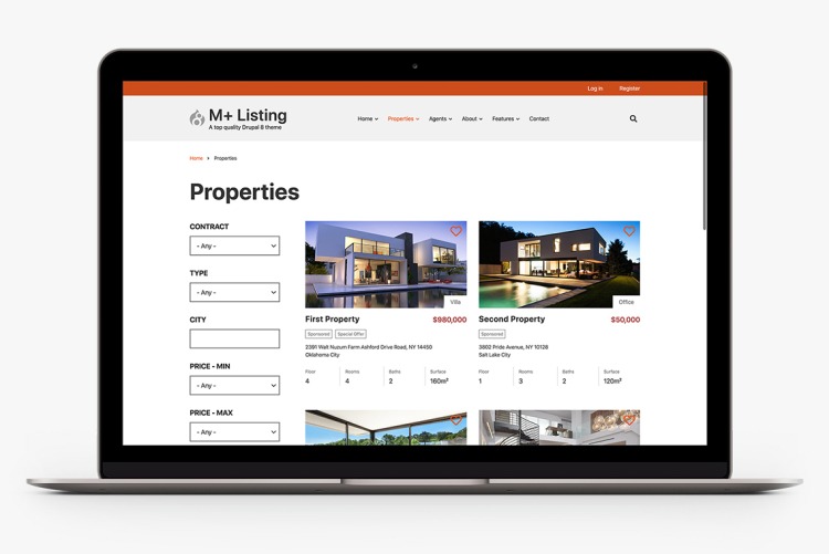M+ Listing extends beyond the 1140px grid when your visitors use wide screen monitors