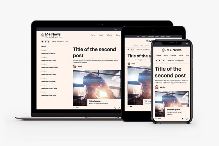 Minimal+ News for Drupal 10 is part of the Minimal+ Family of theme distributions