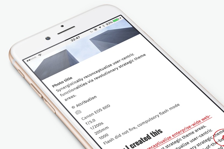 Support for EXIF data