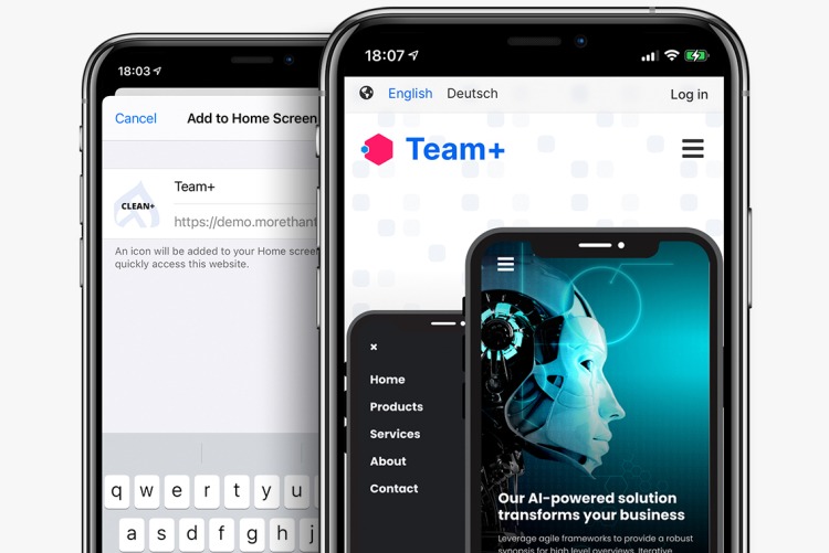 Team+ for Drupal 10 also comes as a Progressive Web Application