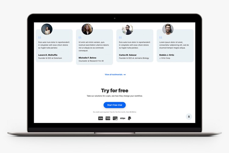 Team+ extends beyond the 1140px grid when your visitors use wide screen monitors