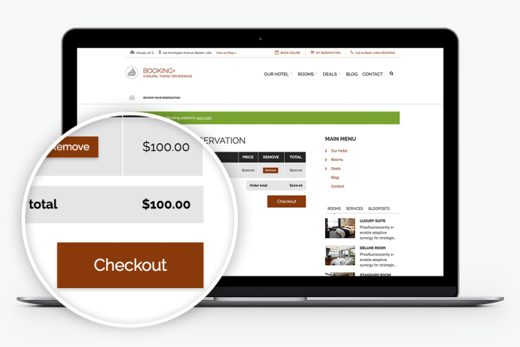 Integrates with Drupal Commerce for managing payments