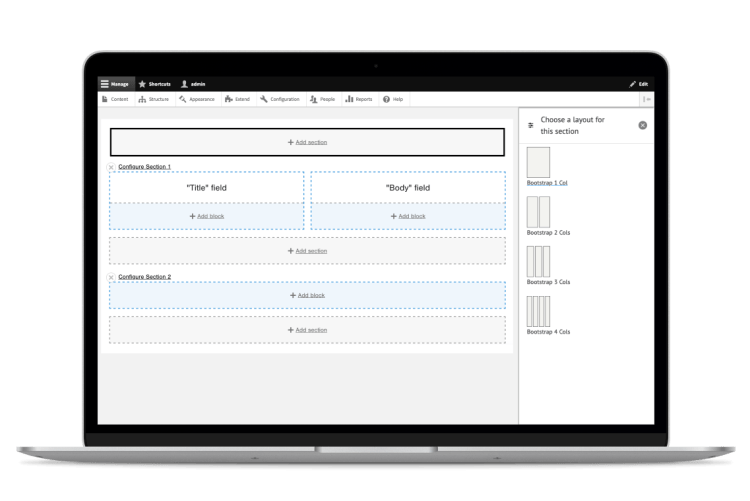 Create great pages easily with the new built-in Layout Builder in Groovy+ for Drupal 10